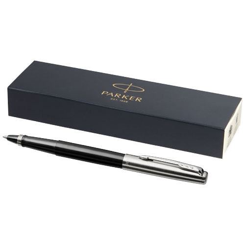 Parker Jotter Plastic With Stainless Steel Rollerbal Pen - Black