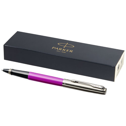 Parker Jotter Plastic With Stainless Steel Rollerbal Pen - Magenta