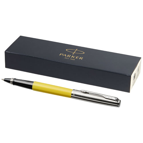Parker Jotter Plastic With Stainless Steel Rollerbal Pen - Yellow