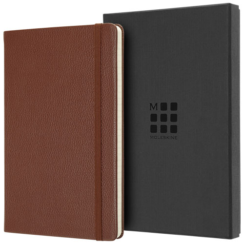 Moleskine Classic L Leather Notebook - Ruled - Sienna Brown