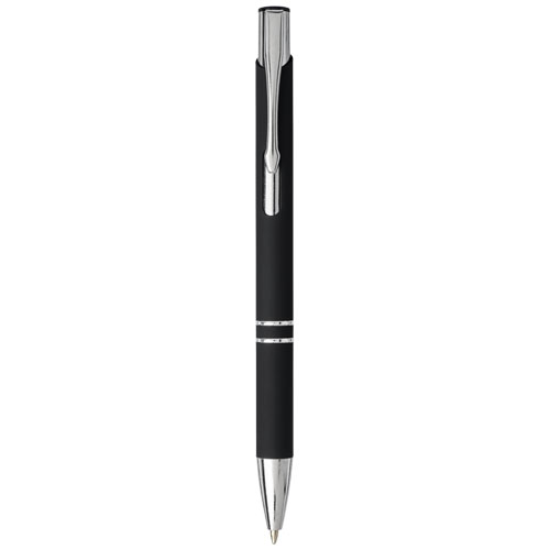 Moneta Soft Touch Click Ballpoint Pen - Black