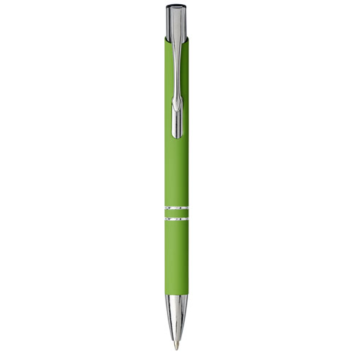 Moneta Soft Touch Click Ballpoint Pen - Lime Green