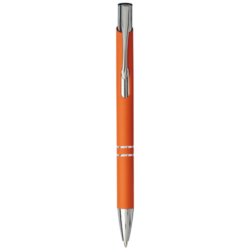 Moneta Soft Touch Click Ballpoint Pen - Orange