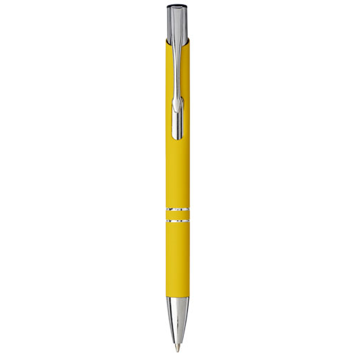 Moneta Soft Touch Click Ballpoint Pen - Yellow