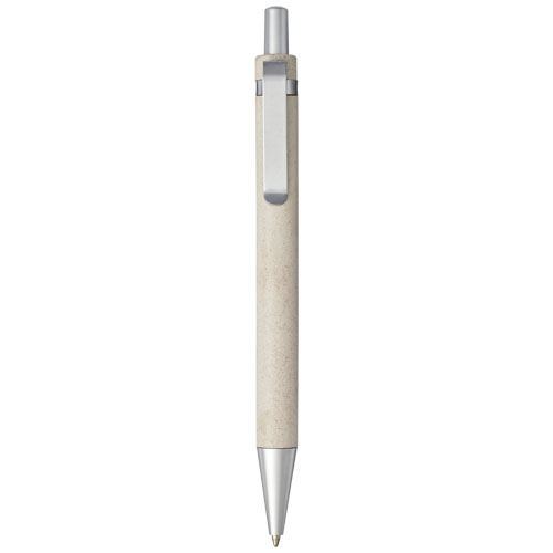 Tidore Wheat Straw Click Action Ballpoint Pen - Natural