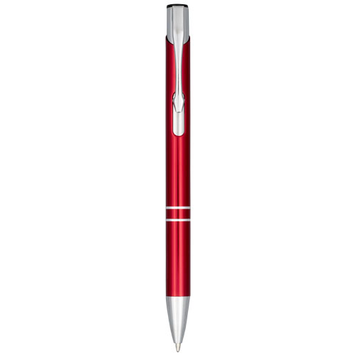 Moneta Anodized Aluminium Click Ballpoint Pen - Red