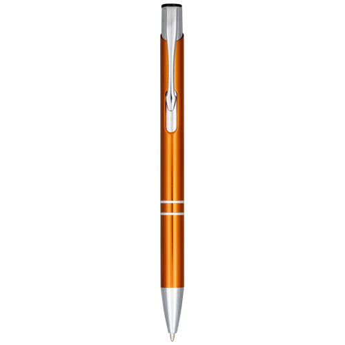 Moneta Anodized Aluminium Click Ballpoint Pen - Orange