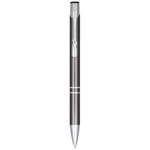 Moneta Anodized Aluminium Click Ballpoint Pen - Grey