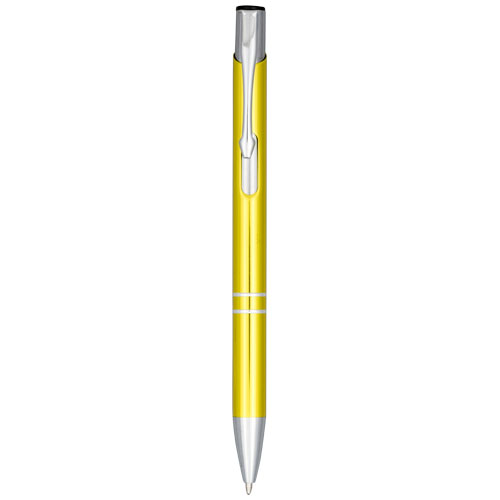 Moneta Anodized Aluminium Click Ballpoint Pen - Yellow