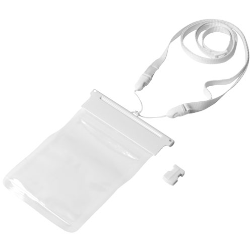 Splash Waterproof Touch-Screen Smartphone Pouch - White, Transparent Clear