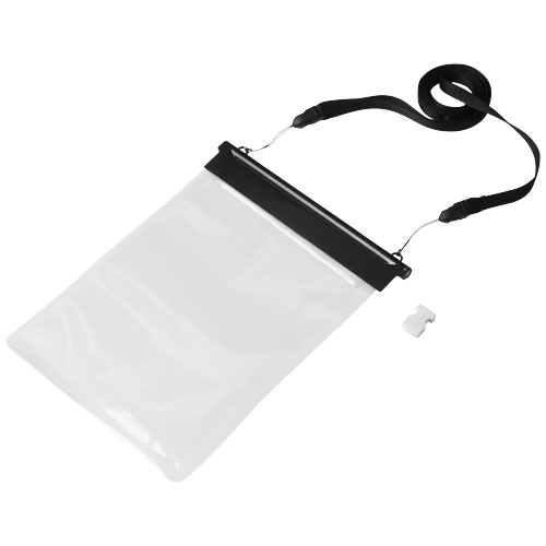 Splash Waterproof Mini Tablet Touchscreen Pouch - Black, Transparent
