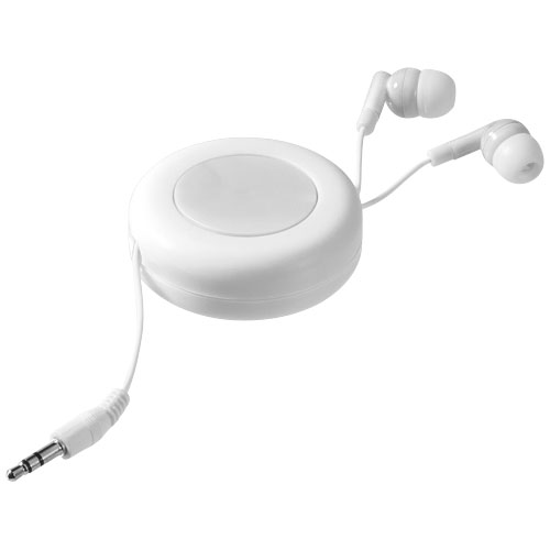Reely Retractable Earbuds - White