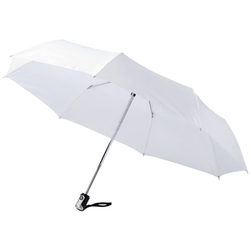Alex 21.5" Foldable Auto Open/Close Umbrella - White