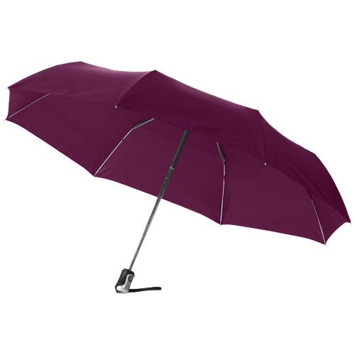 Alex 21.5" Foldable Auto Open/Close Umbrella - Burgundy