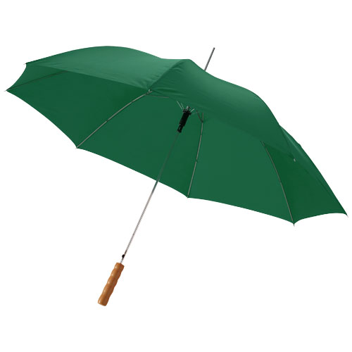 Lisa 23" Auto Open Umbrella With Wooden Handle - Green