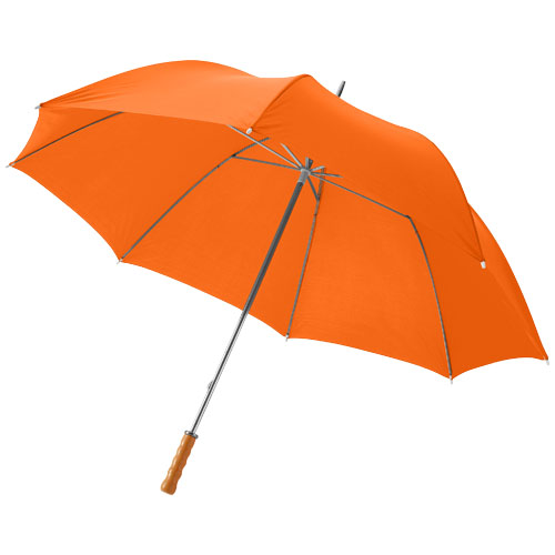 Karl 30" Golf Umbrella With Wooden Handle - Orange