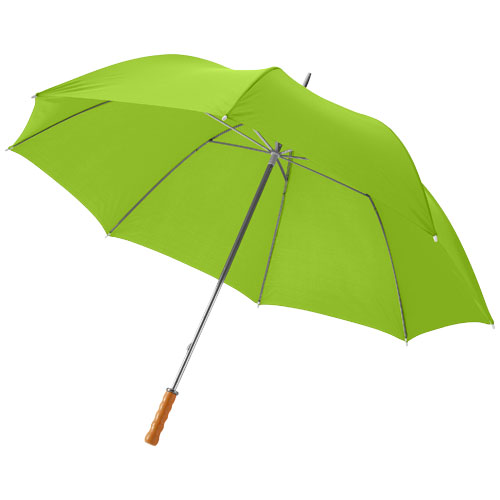 Karl 30" Golf Umbrella With Wooden Handle - Lime Green