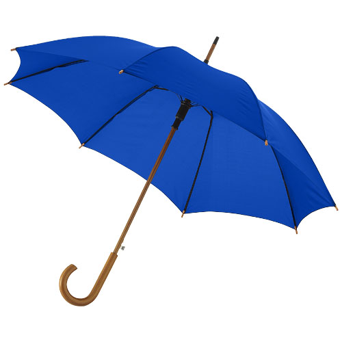 Kyle 23" Auto Open Umbrella Wooden Shaft And Handle - Royal Blue