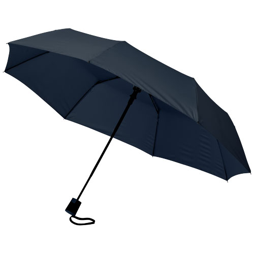 Wali 21" Foldable Auto Open Umbrella - Navy