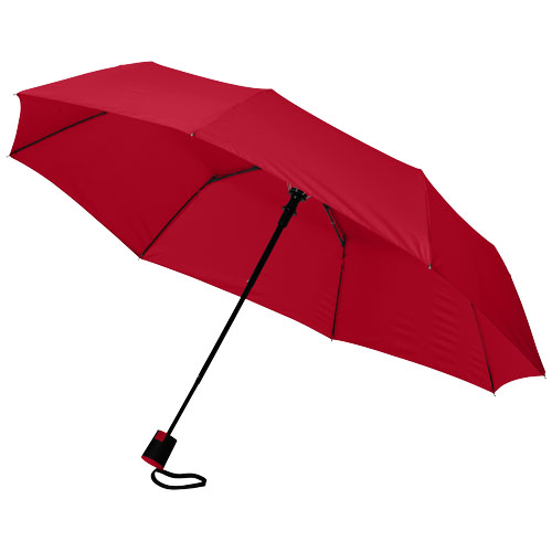 Wali 21" Foldable Auto Open Umbrella - Red