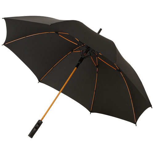 Stark 23" Windproof Auto Open Umbrella - Black, Orange