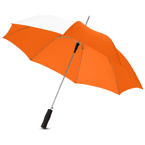 Tonya 23" Auto Open Umbrella - Orange, White