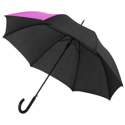Lucy 23" Auto Open Umbrella - Magenta, Black
