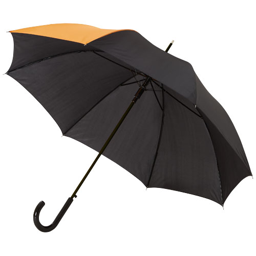 Lucy 23" Auto Open Umbrella - Orange, Black
