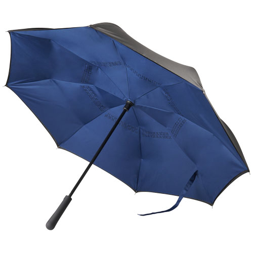 Lima 23" Reversible Umbrella - Black, Navy