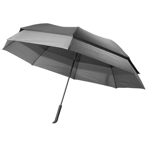 Heidi 23" To 30" Expanding Auto Open Umbrella - Black, Dark Grey