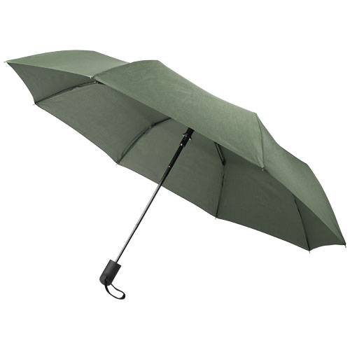 Gisele 21" Heathered Auto Open Umbrella - Hunter Green