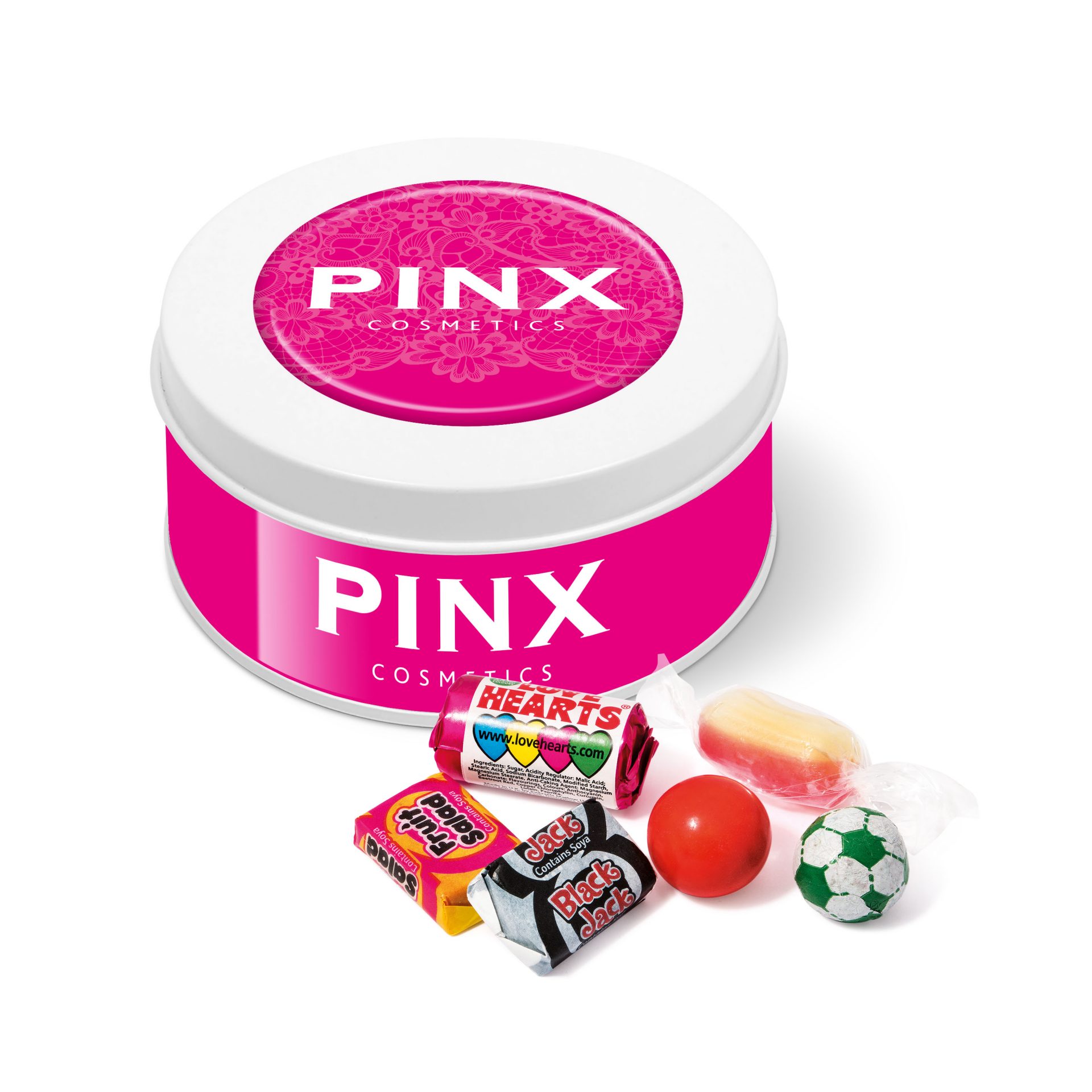 Treat Tin - White - Retro Sweets