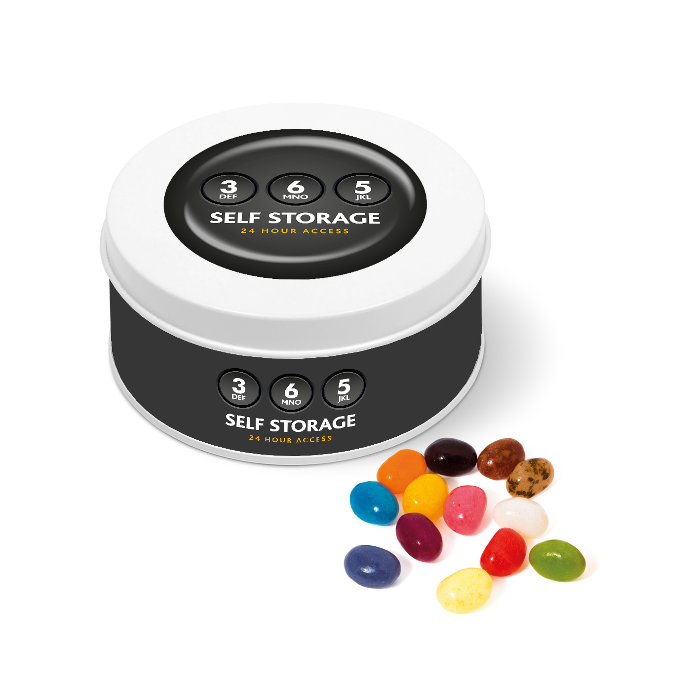 Treat Tin - White - The Jelly Bean Factory®