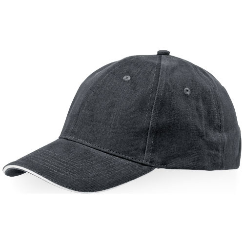 Slazenger Challenge 6 Panel Sandwich Cap - Grey