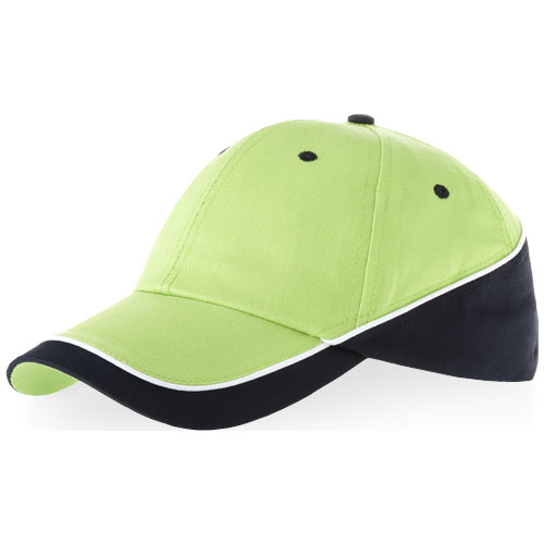 Slazenger Draw 6 Panel Cap - Apple Green, Navy
