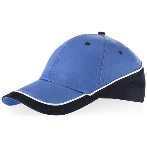 Slazenger Draw 6 Panel Cap - Sky Blue, Navy