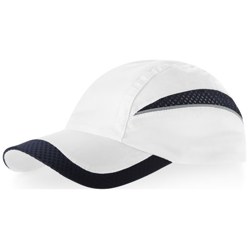 Slazenger Qualifier 6 Panel Mesh Cap - White, Navy