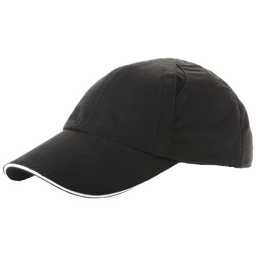 Slazenger Alley 6 Panel Cool Fit Sandwich Cap - Black