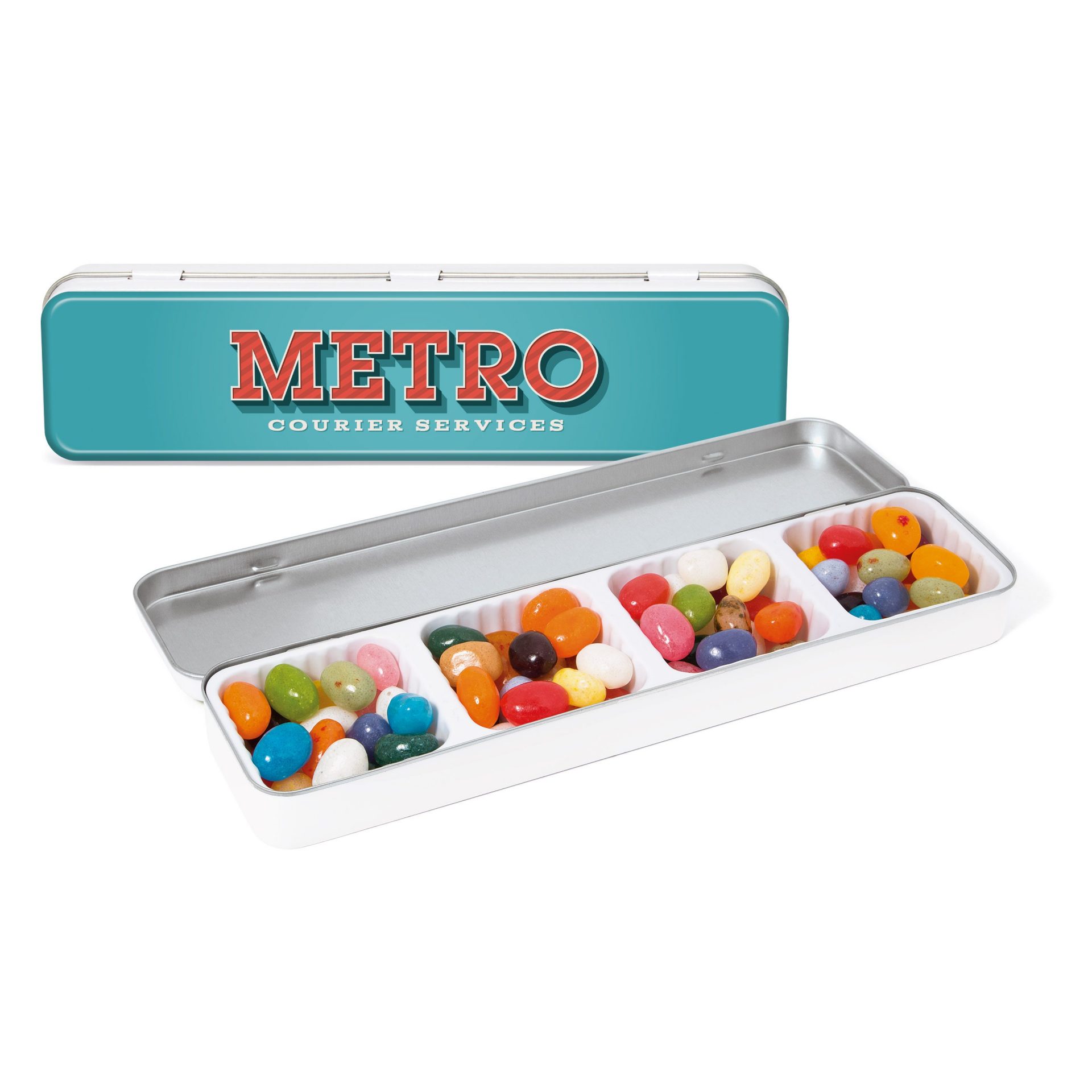 Slim Tin - White - The Jelly Bean Factory®