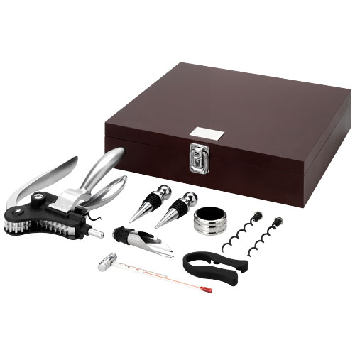 Executive 9-Piece Wine Set - Brown