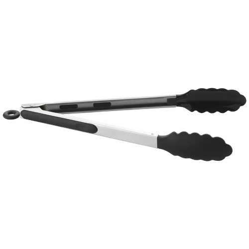 Trudeau Kitchen Tongs - Silver, Black