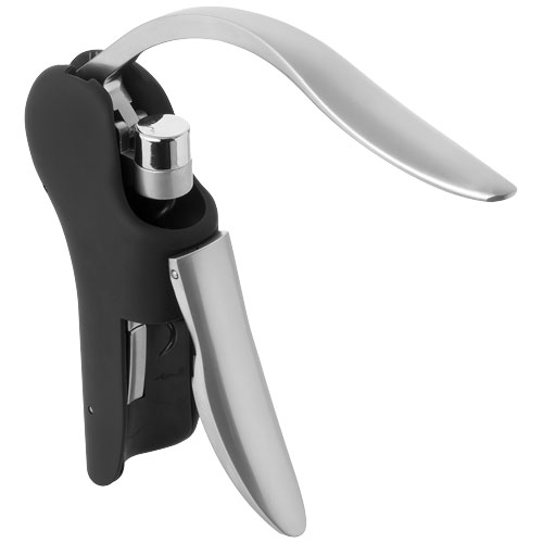 Grape Corkscrew With Lever - Black, Silver
