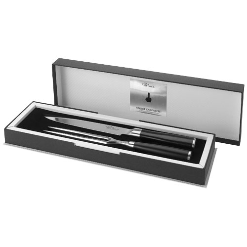 Finesse Carving Set - Black, Silver