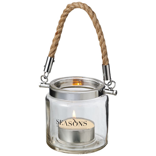 Solano Glass Lantern - Transparent Clear
