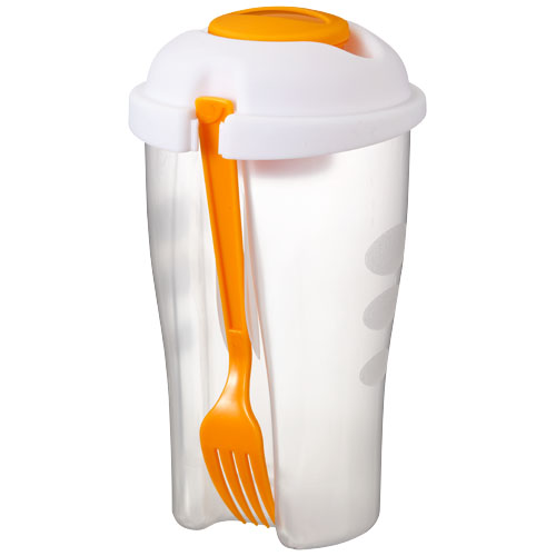 Shakey Salad Container Set - Orange, Transparent