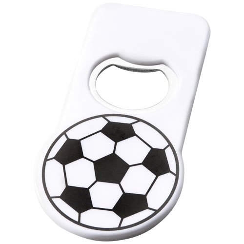 Niki Football Bottle Opener With Magnet - White