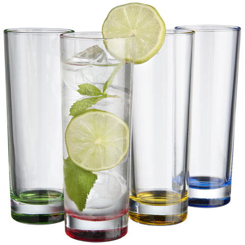 Rocco 4-Piece Glass Set - Multi-Colour