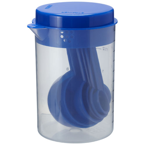 Spoony 7-Piece Measuring Spoon Set - Blue, Transparent