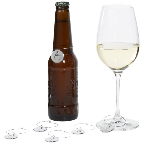 Marla Decorative Drink Charms - Silver