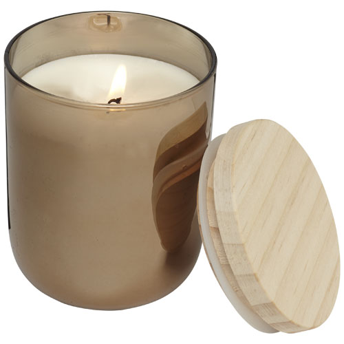 Lani Candle With Wooden Lid - Copper